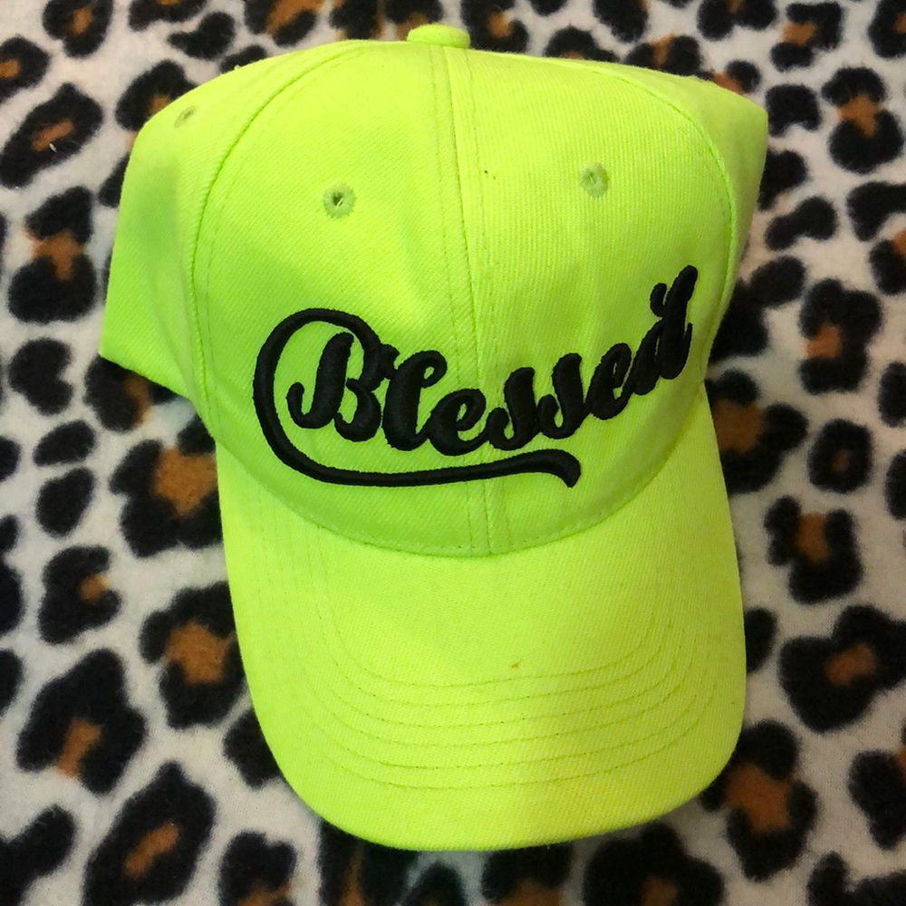 Blessed Lime green hat Brazen by Raqc